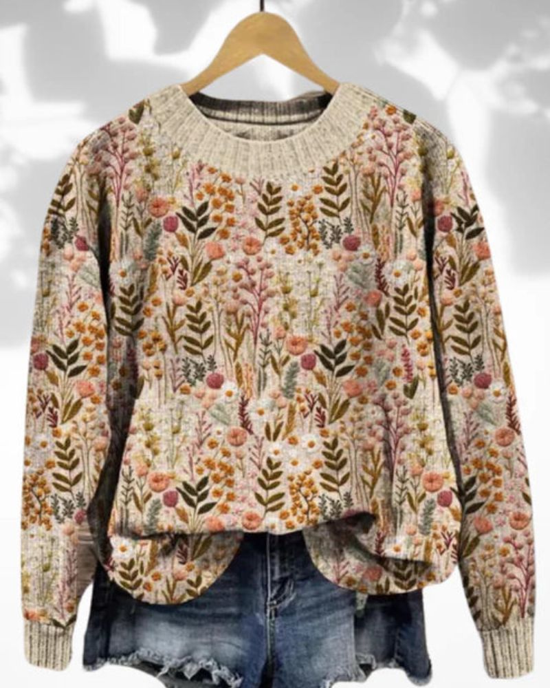 FENOM - SWEATER WITH FLOWERS