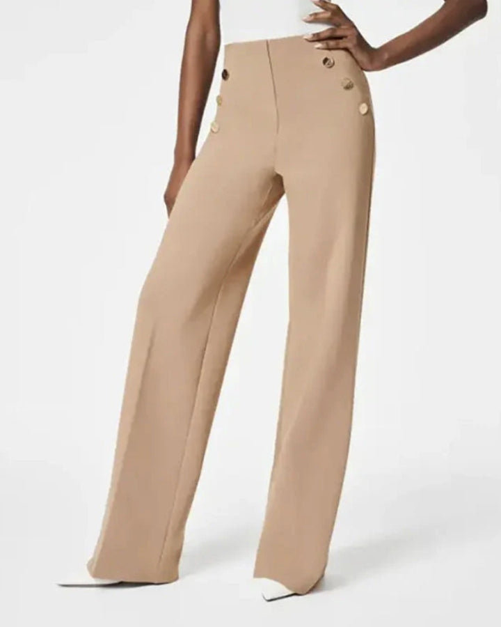 LEANA - HIGH STRETCH WIDE LEG TROUSERS