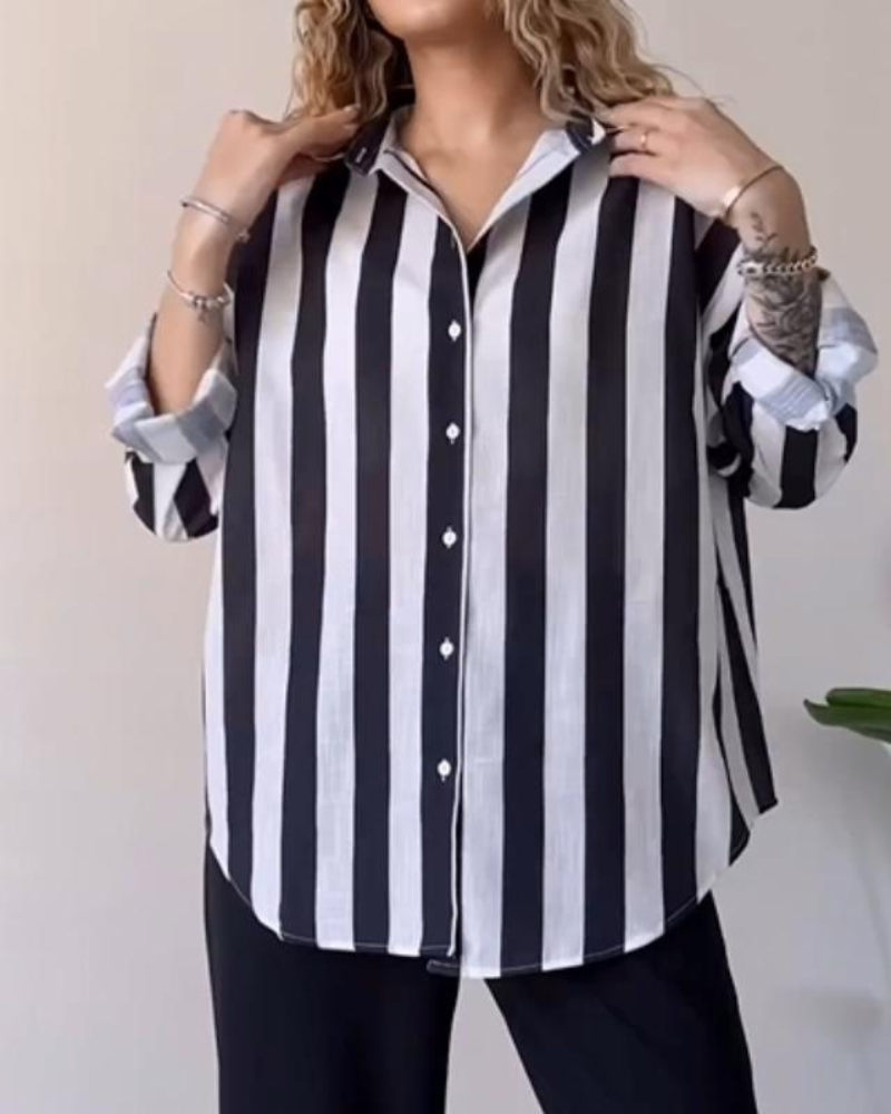 LIMBA - Casual Striped Femenine Shirt