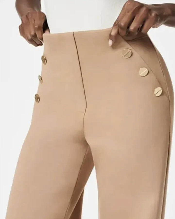 LEANA - HIGH STRETCH WIDE LEG TROUSERS
