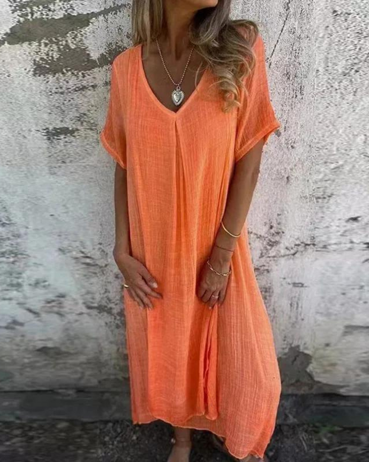 Lynne - Boho Linen dress