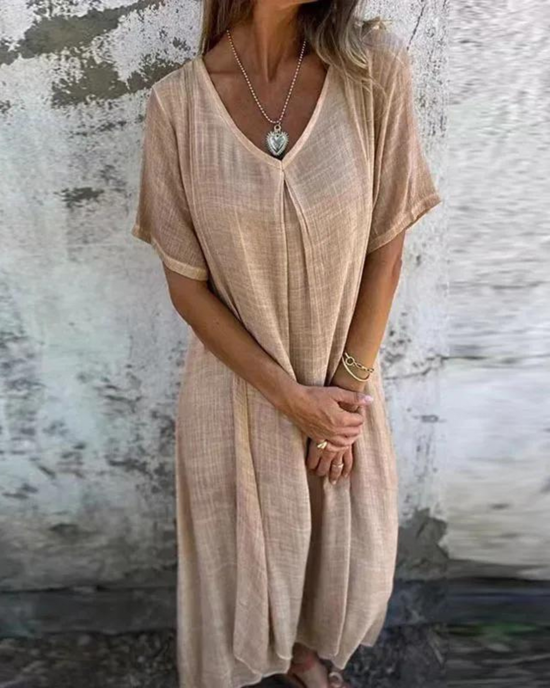 Lynne - Boho Linen dress