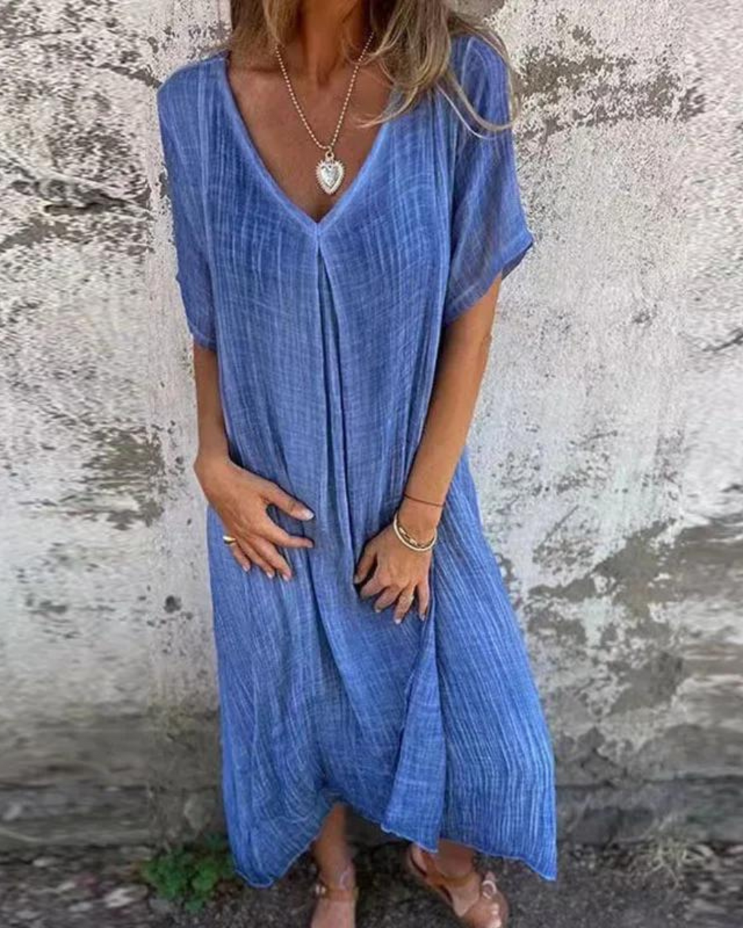 Lynne - Boho Linen dress